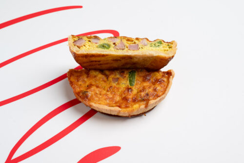 Quiche cu bacon și fasole verde (200 gr)
